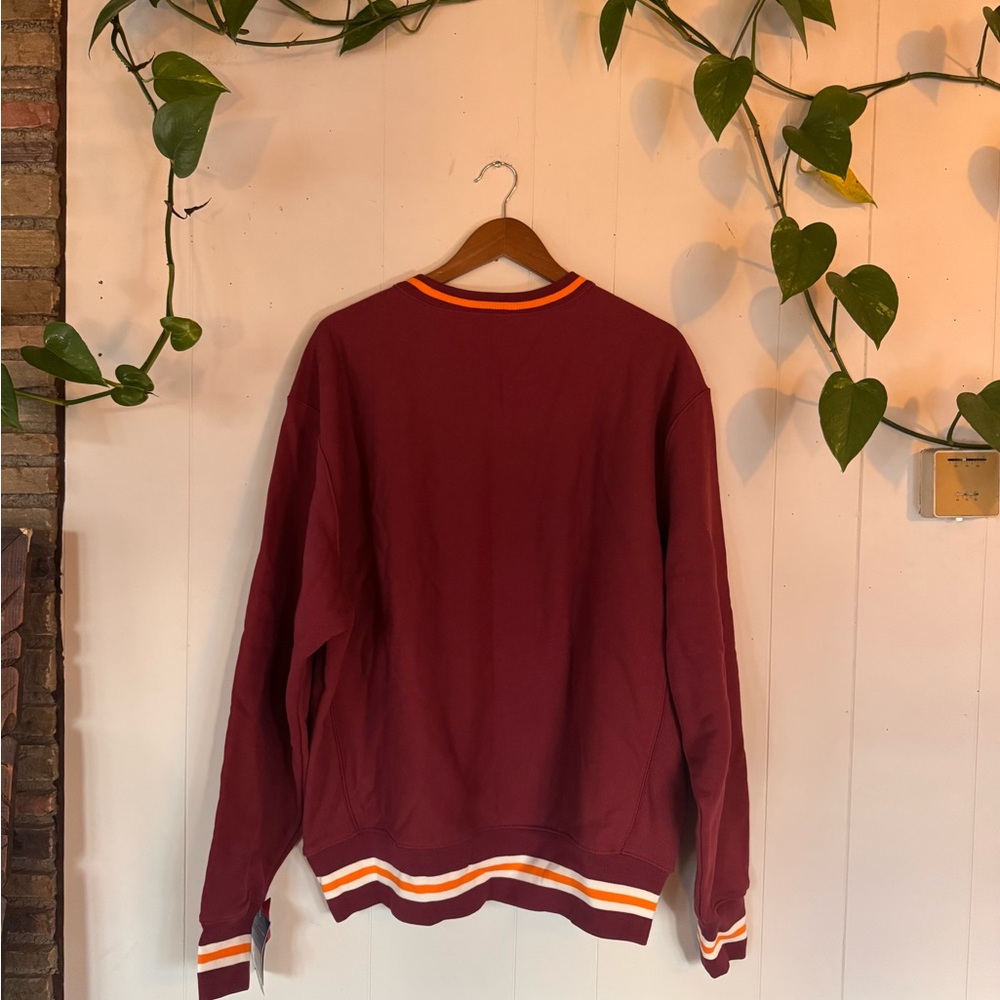 Champion Maroon Crewneck Sweater with Gold & White Trim - Picture 5 of 6